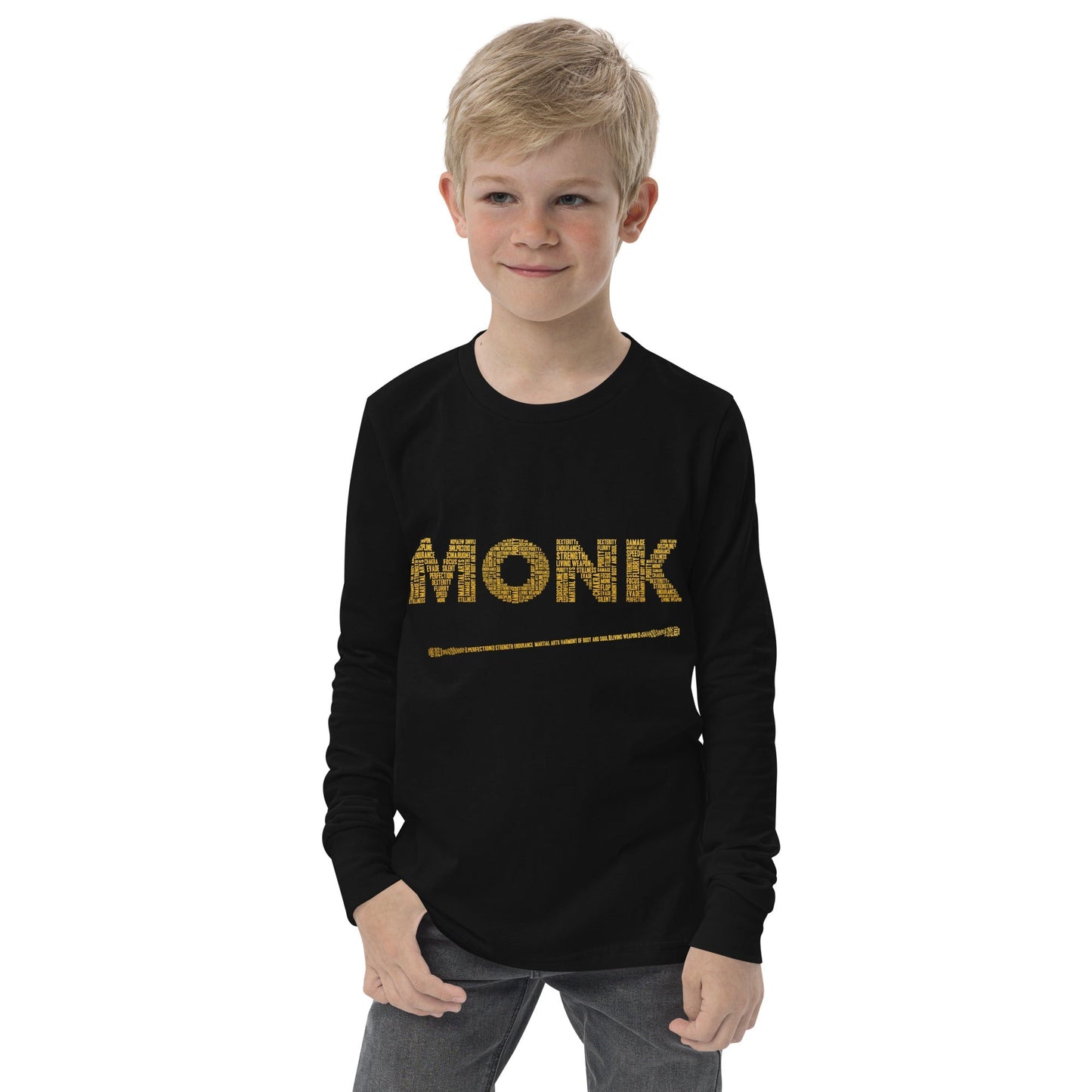 Monk DnD Youth Long Sleeve Tee