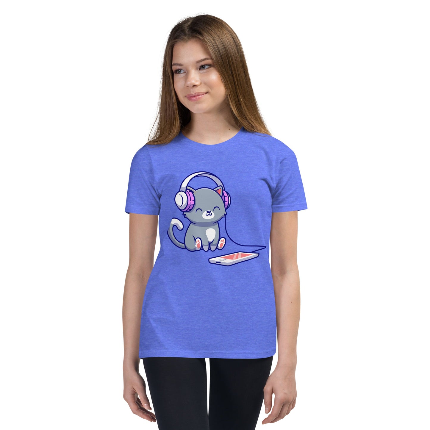 Music Kitty | Youth Short Sleeve T-Shirt