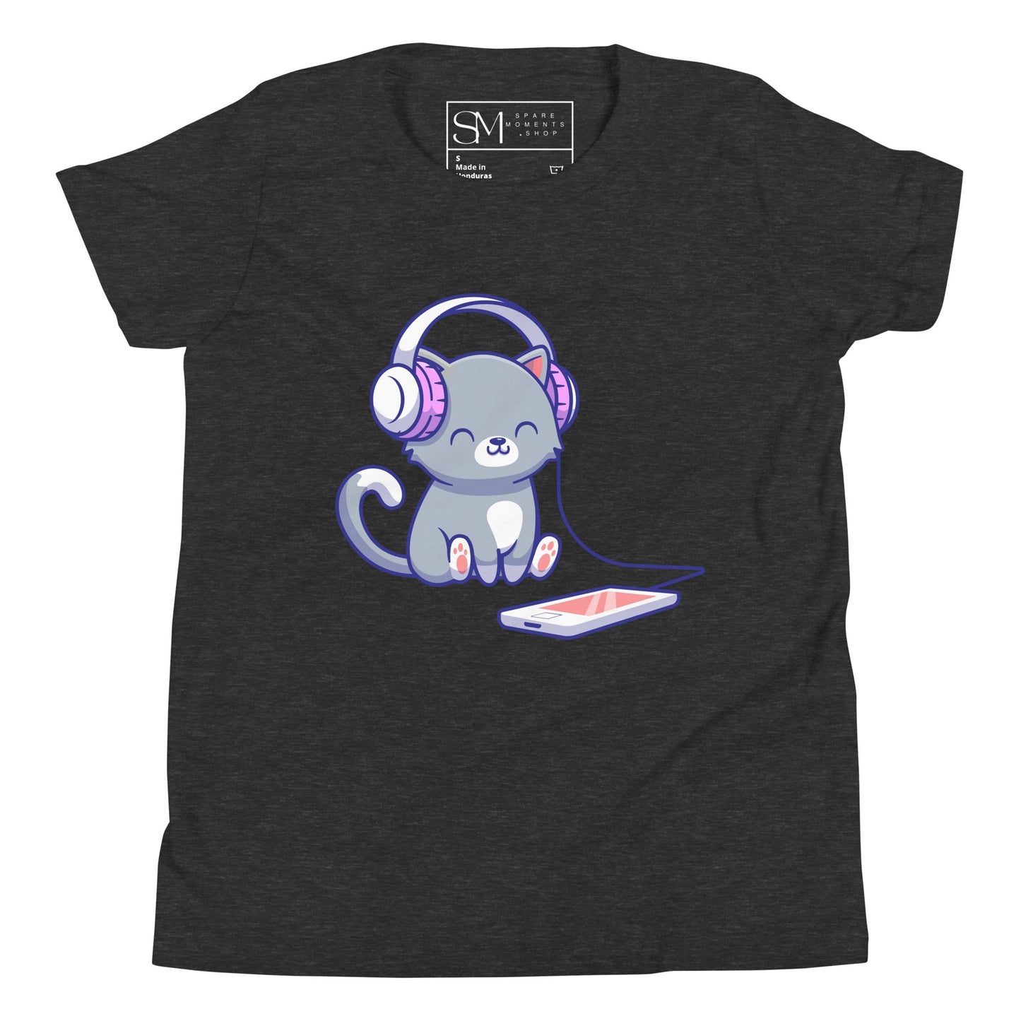 Music Kitty | Youth Short Sleeve T-Shirt