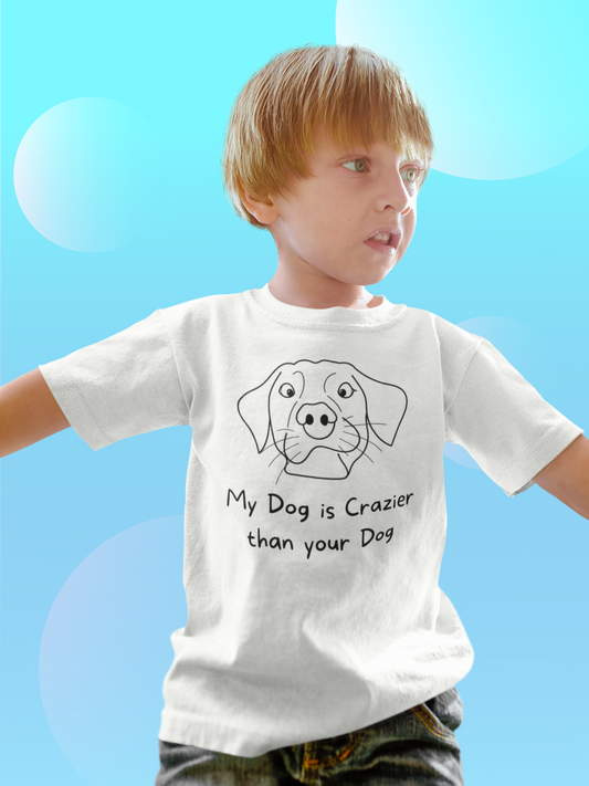 My Dog is Crazier | Youth Short Sleeve T-Shirt