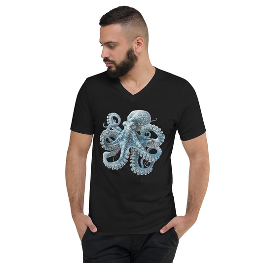 Octopus | Unisex Short Sleeve V-Neck T-Shirt