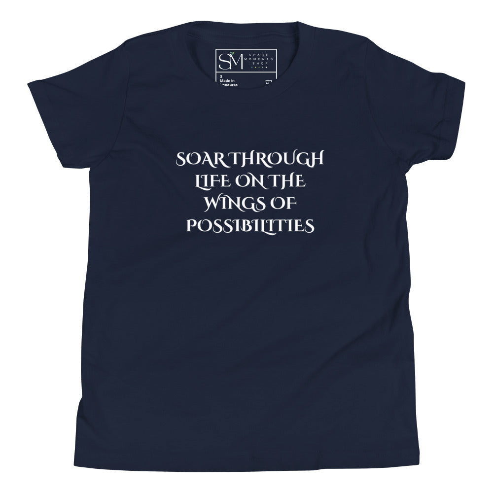 On the Wings of Possibilities | Youth Short Sleeve T-Shirt