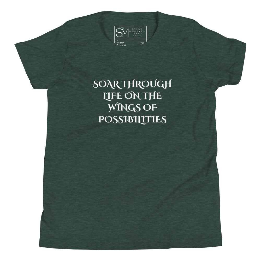 On the Wings of Possibilities | Youth Short Sleeve T-Shirt