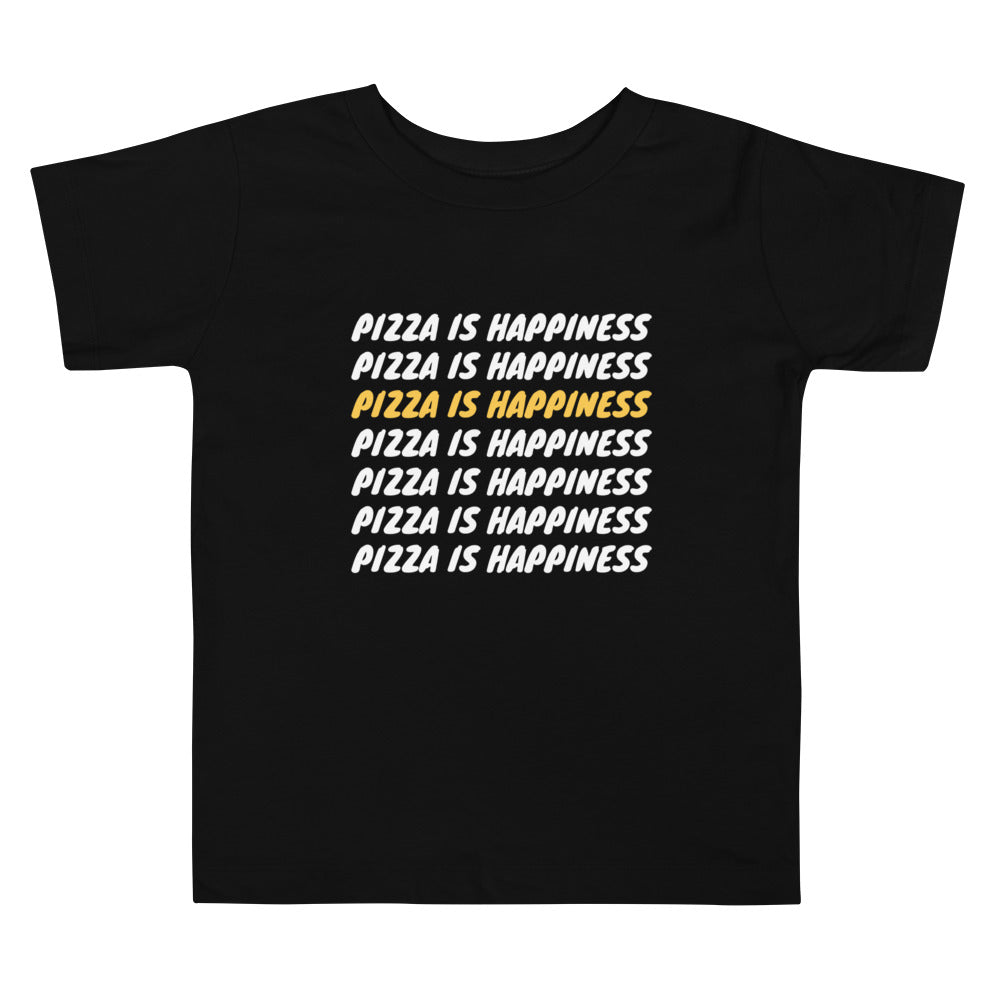 Pizza Is Happiness | Toddler Short Sleeve Tee