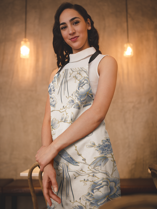 French Bird Chinoiserie Apron