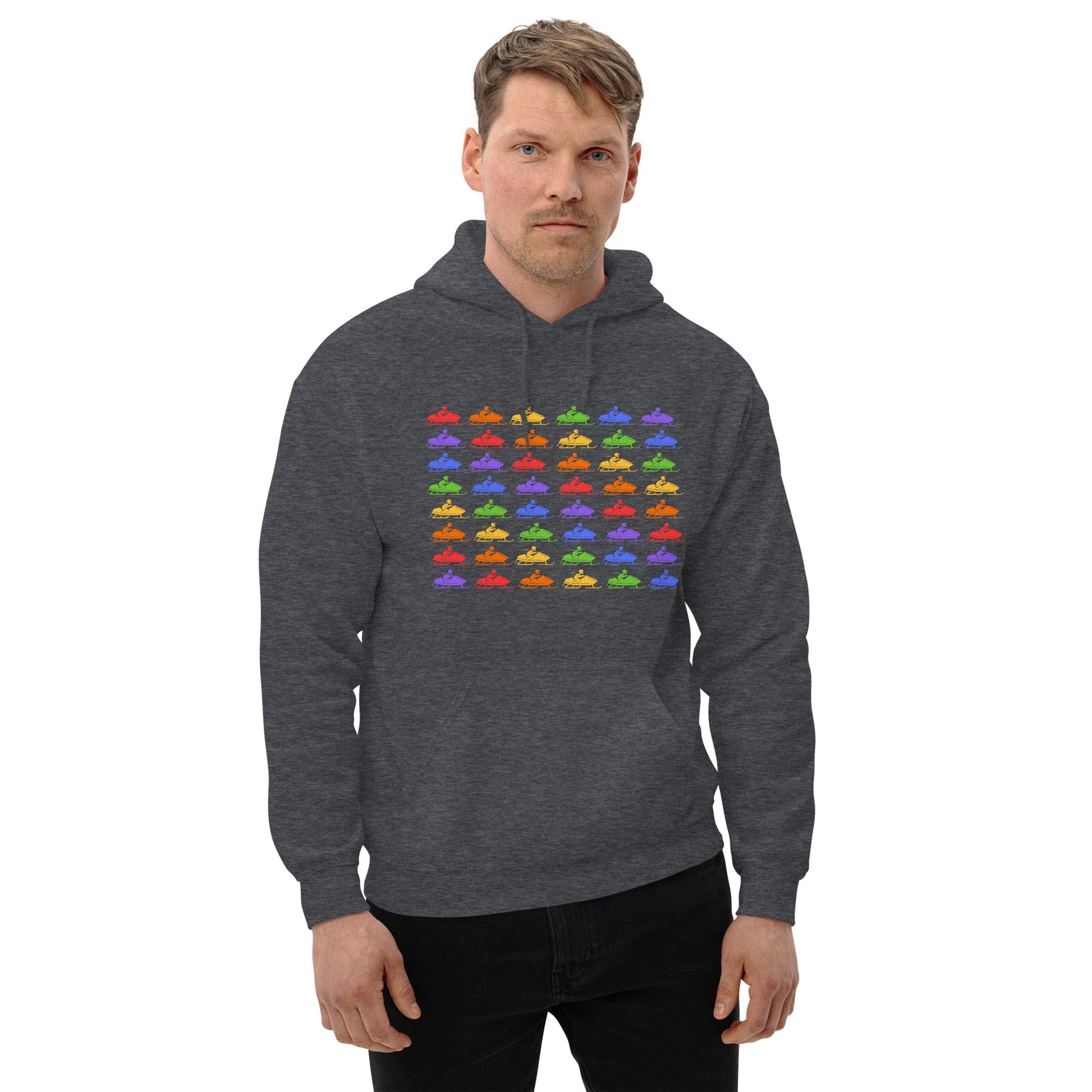 Snowmobiling in Color | Unisex Hoodie