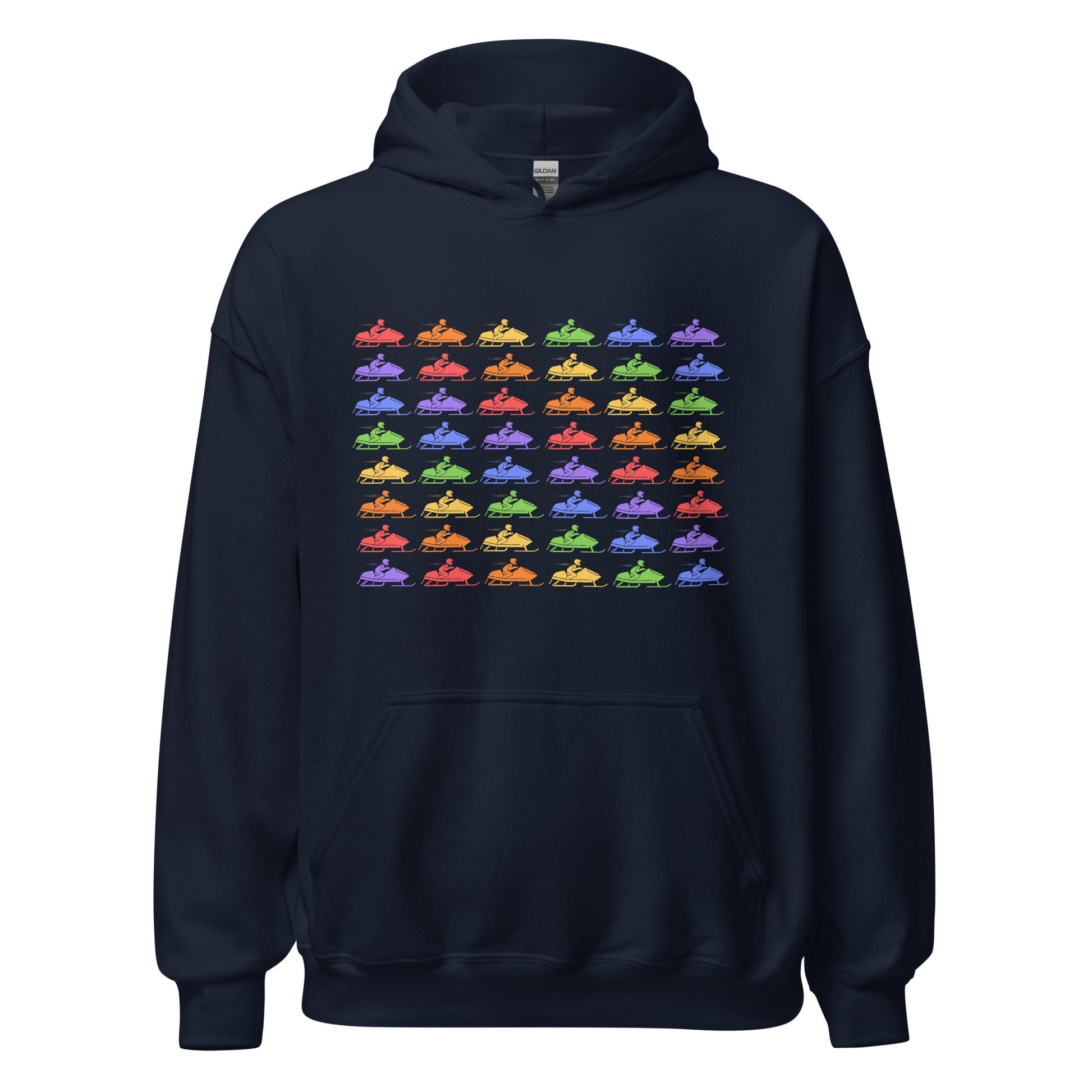 Snowmobiling in Color | Unisex Hoodie