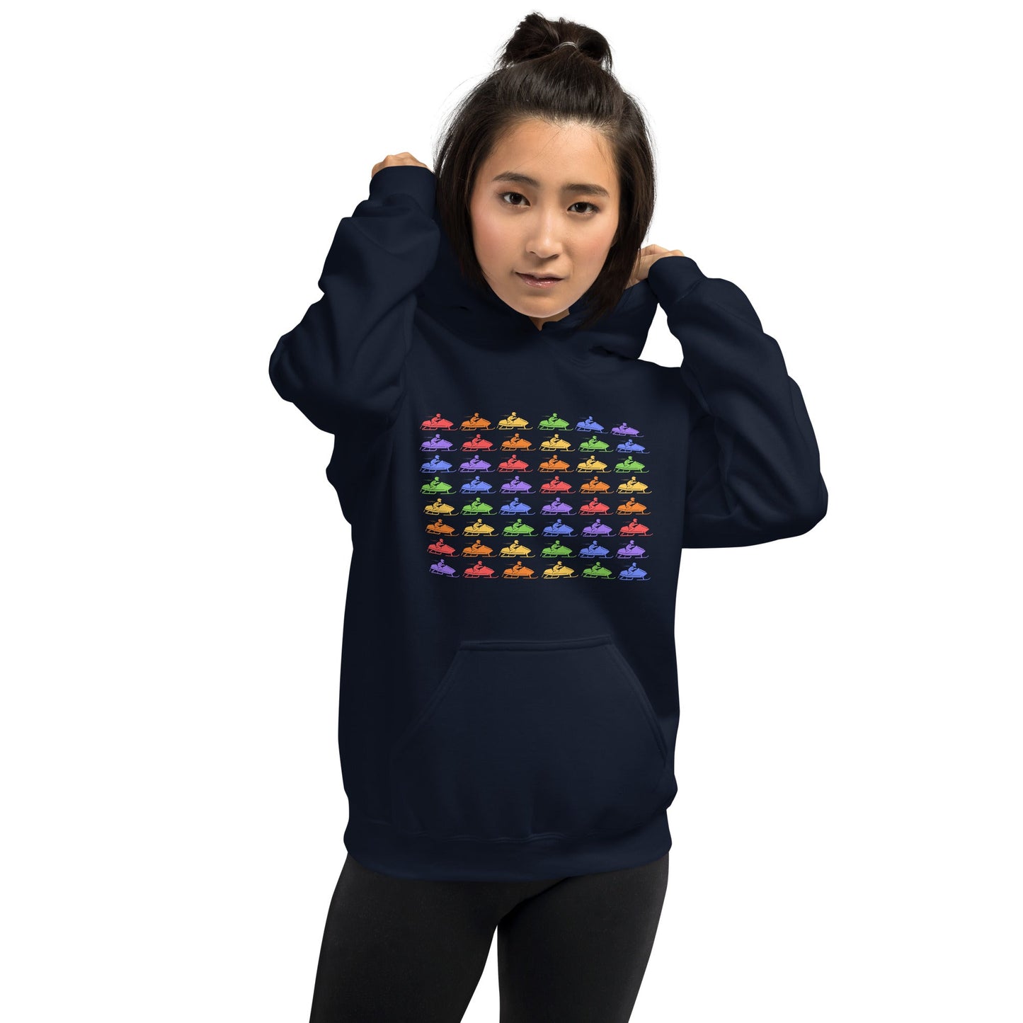 Snowmobiling in Color | Unisex Hoodie