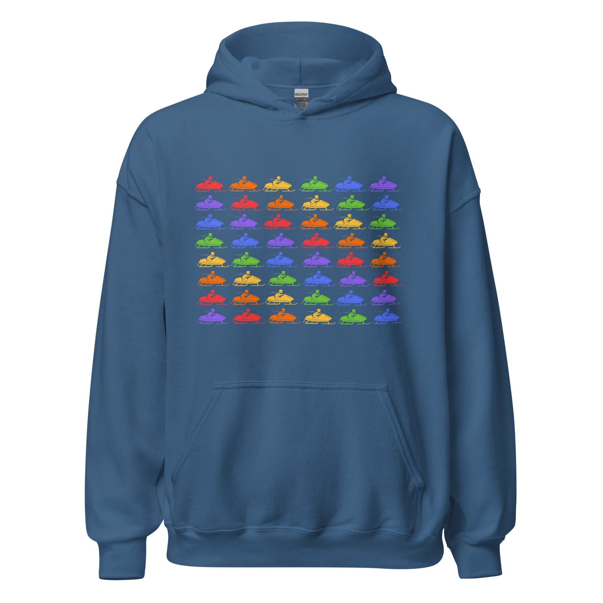 Snowmobiling in Color | Unisex Hoodie