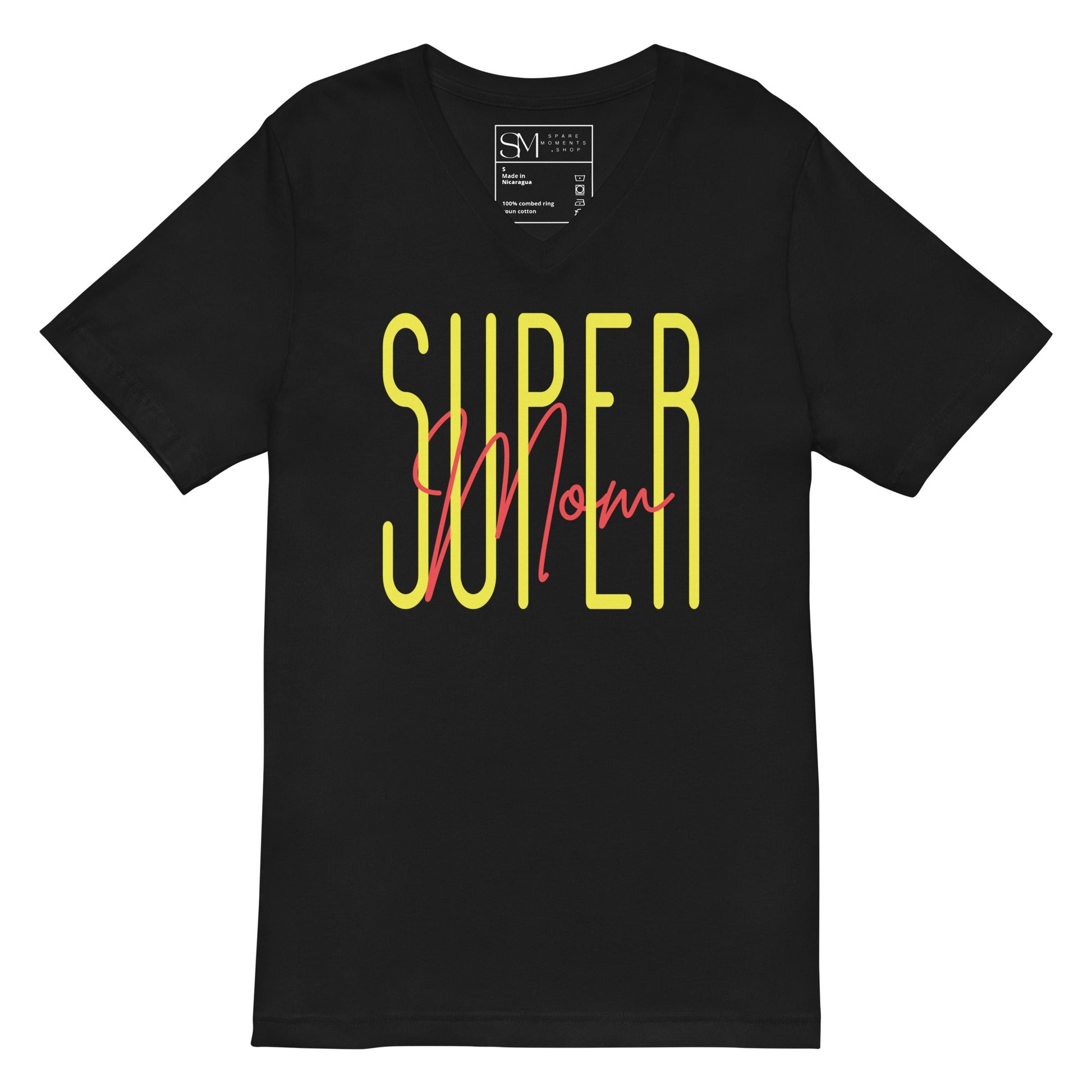 Super Mom | Unisex Short Sleeve V - Neck T - Shirt