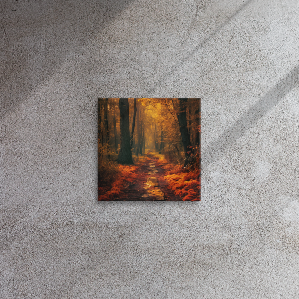Autumn Forest Road | Thin canvas