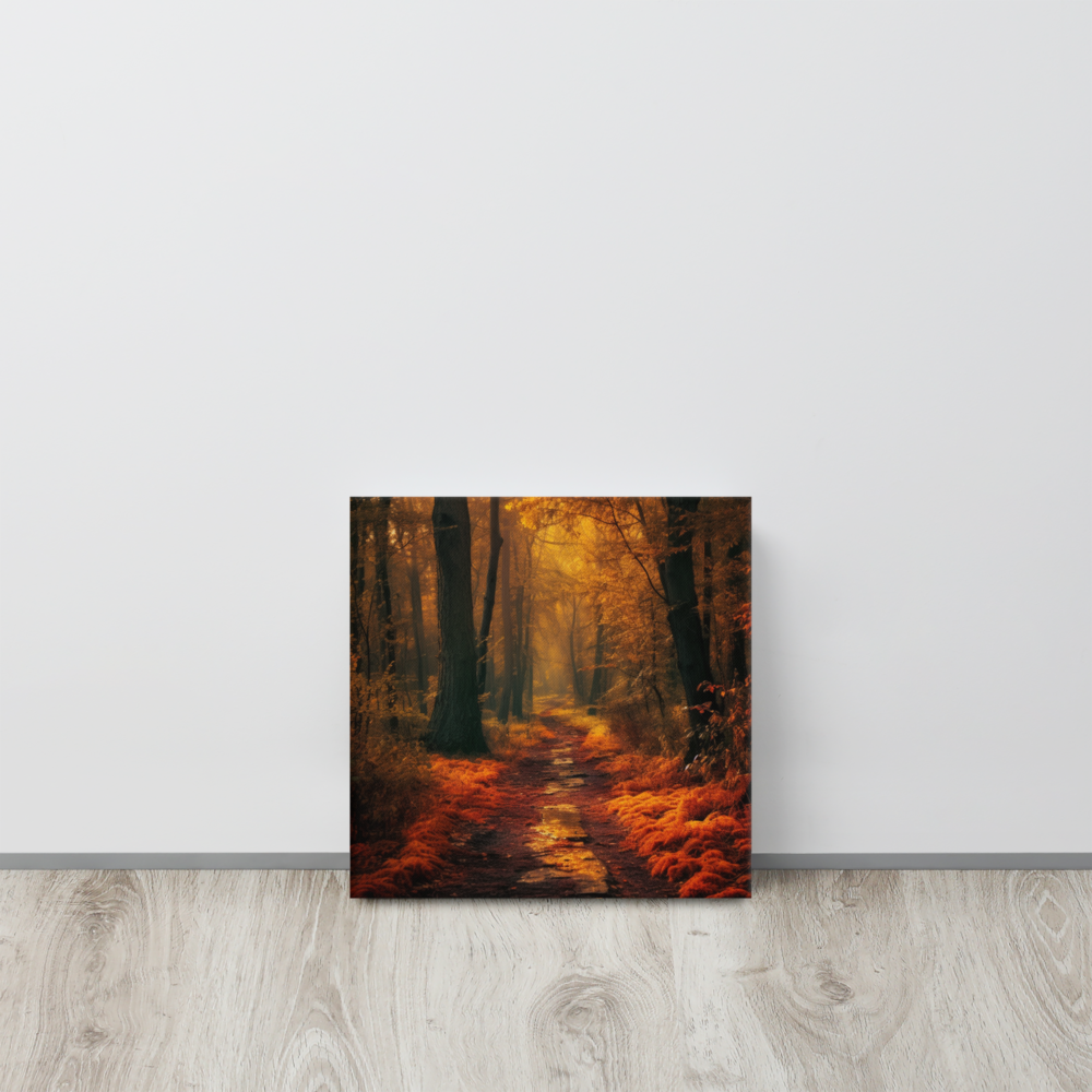 Autumn Forest Road | Thin canvas