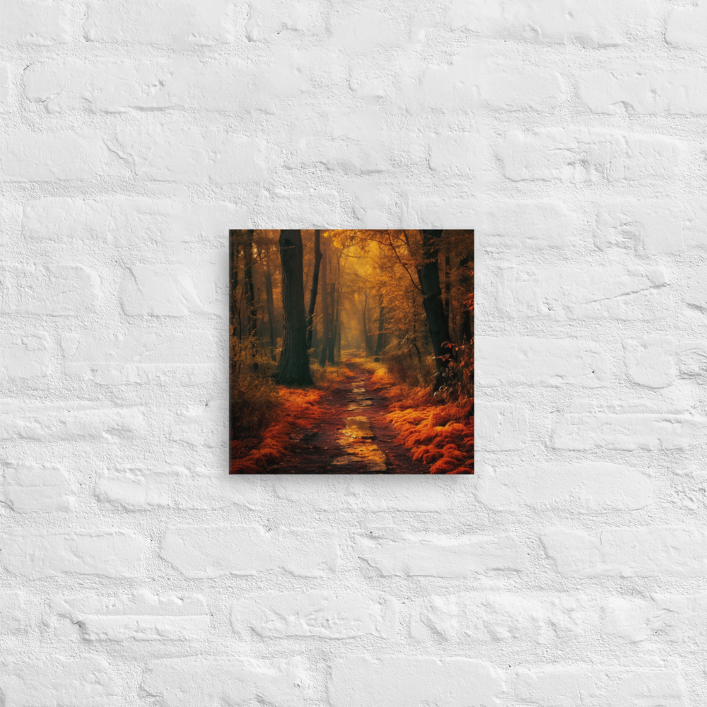 Autumn Forest Road | Thin canvas