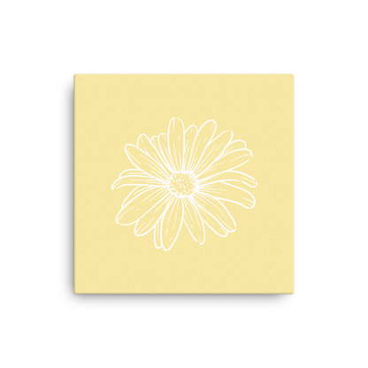 Yellow w/ Flower | Thin canvas