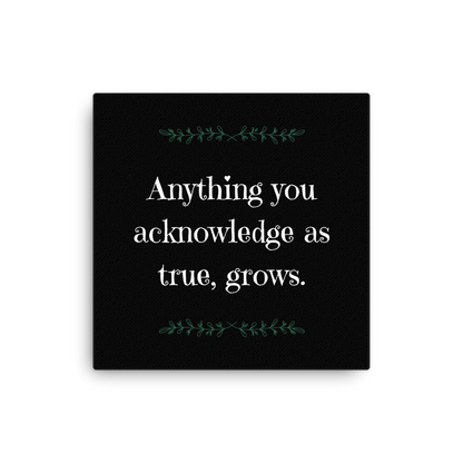 Anything you Acknowledge | Thin Canvas