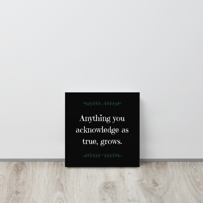 Anything you Acknowledge | Thin Canvas