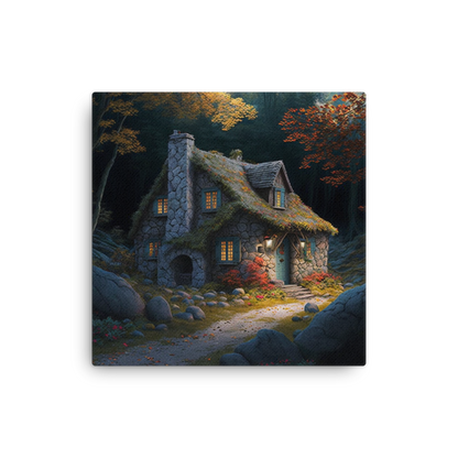 Cottage In The Woods | Thin canvas