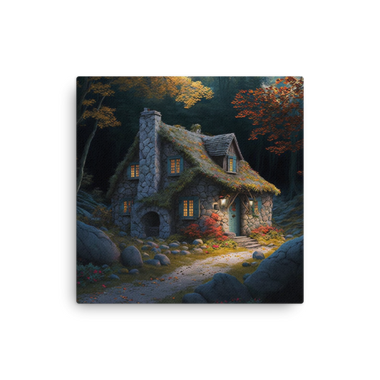 Cottage In The Woods | Thin canvas