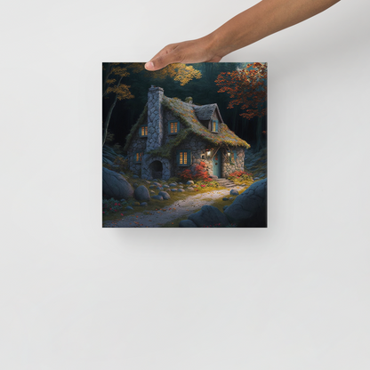 Cottage In The Woods | Thin canvas