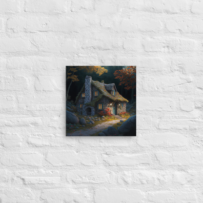 Cottage In The Woods | Thin canvas