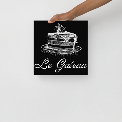 Cake in French | Thin canvas