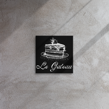 Cake in French | Thin canvas