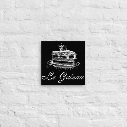 Cake in French | Thin canvas