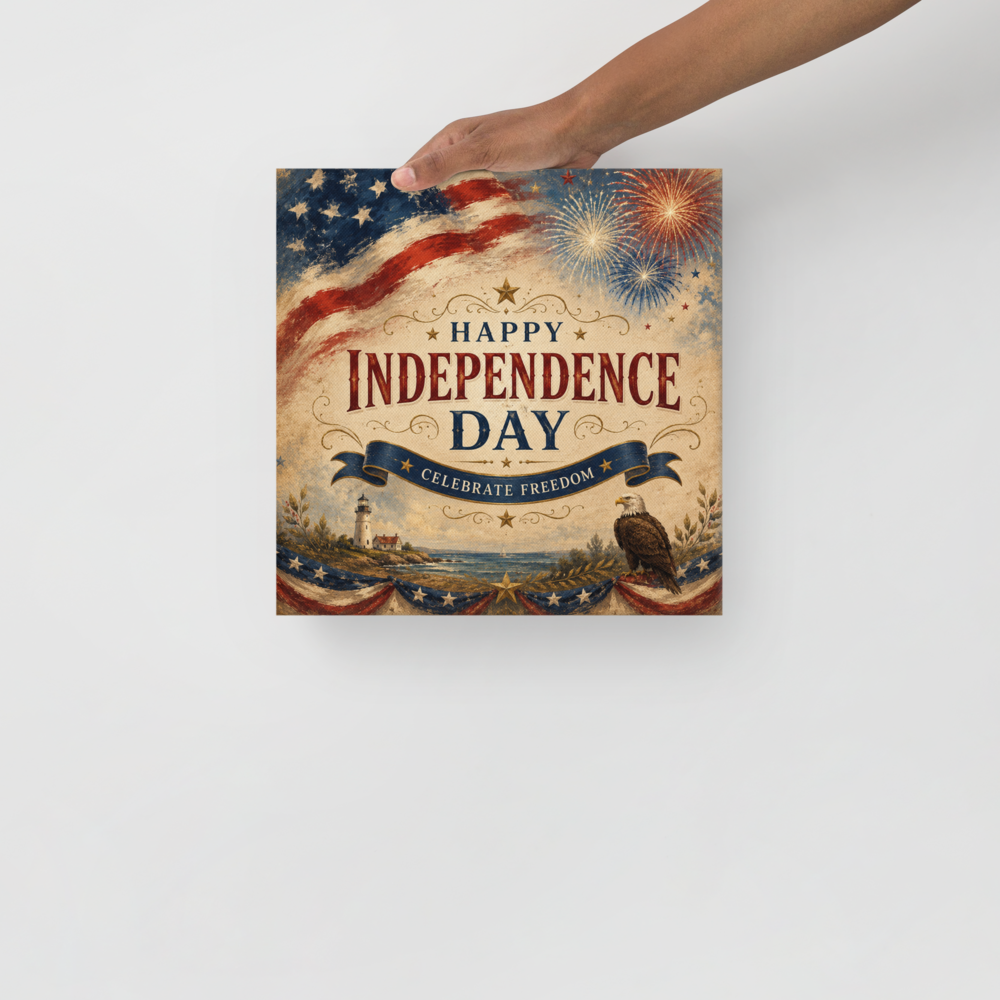 Happy Independence Day | Thin canvas