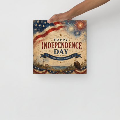 Happy Independence Day | Thin canvas
