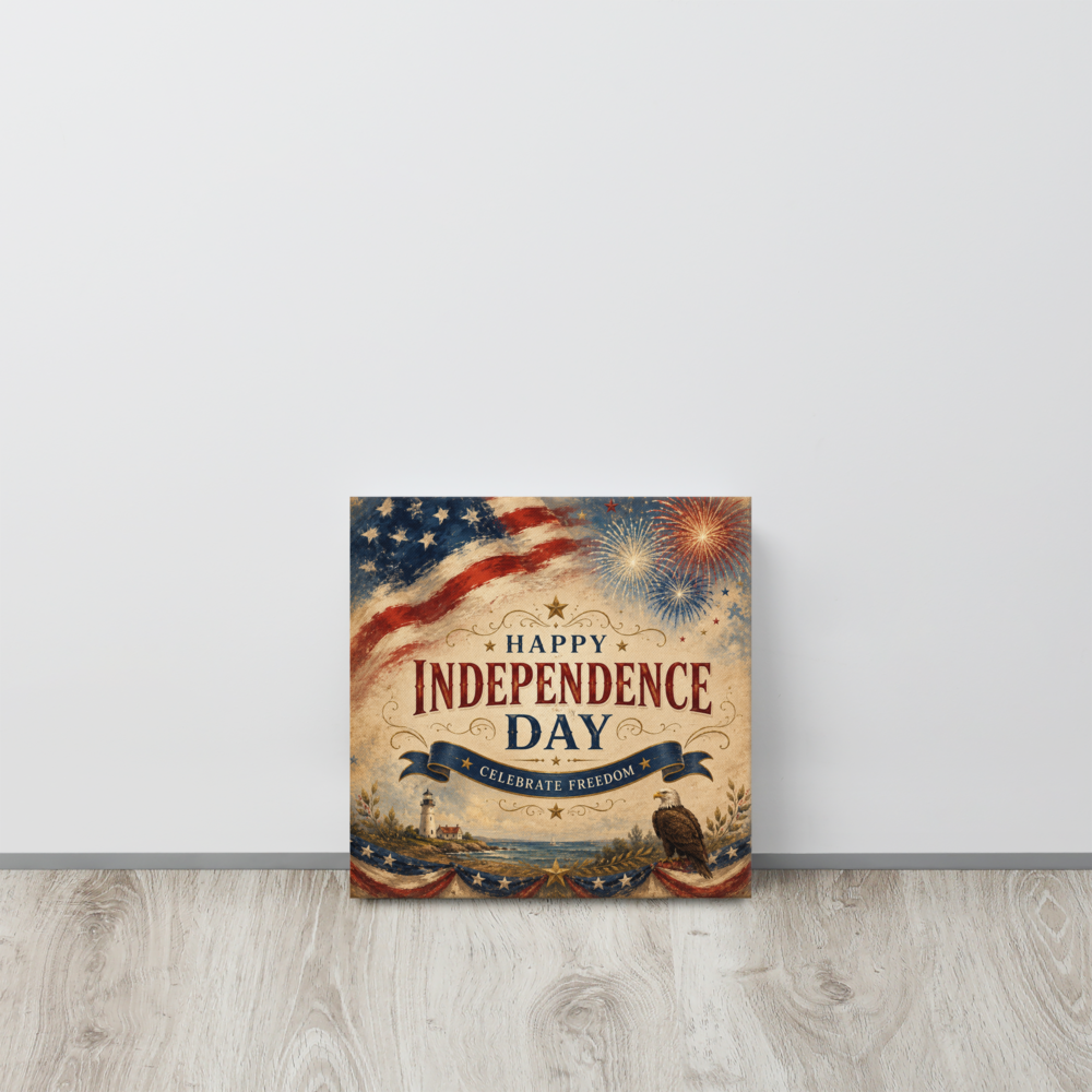 Happy Independence Day | Thin canvas