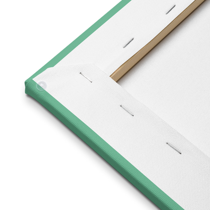 Green w/Flower | Thin Canvas