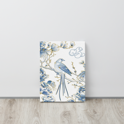 French Bird Chinoiserie 1 Thin canvas