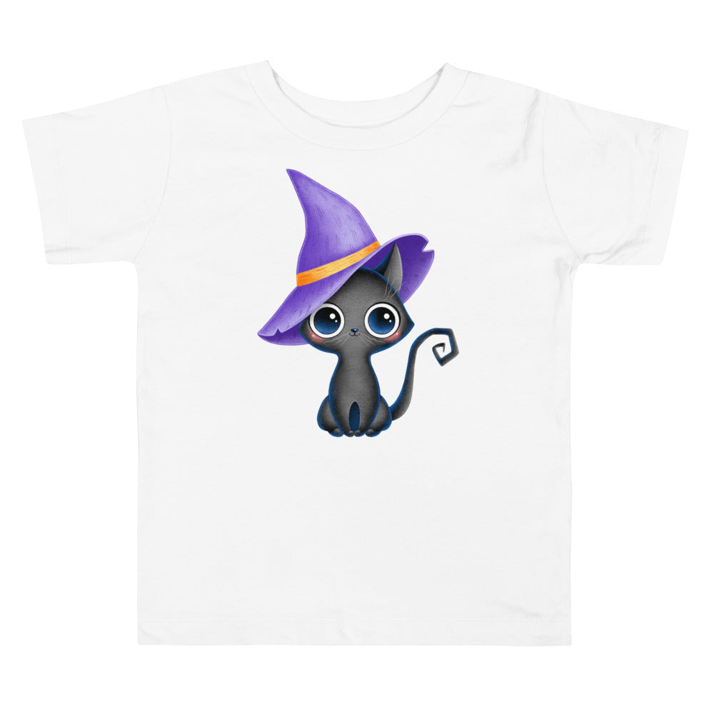 Toddler Cat Graphic T-Shirt | Cute Graphic Halloween Tee