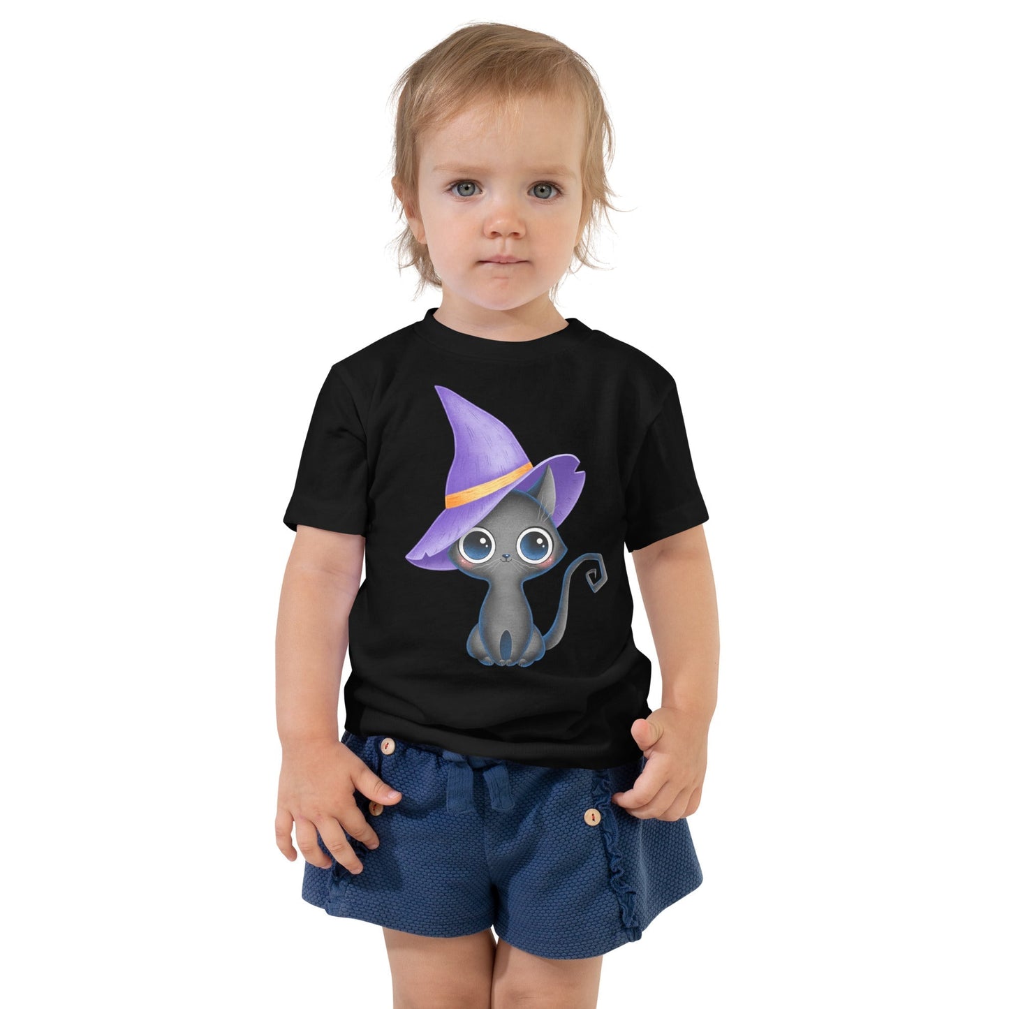 Toddler Cat Graphic T-Shirt | Cute Graphic Halloween Tee