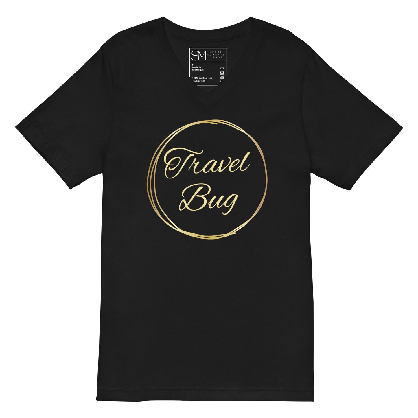 Travel Bug | Unisex Short Sleeve V - Neck T - Shirt