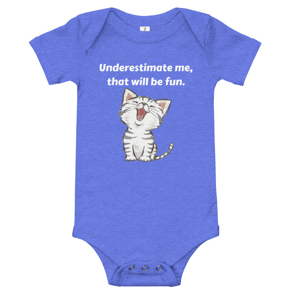 Underestimate Me | Baby Short-Sleeve One-Piece