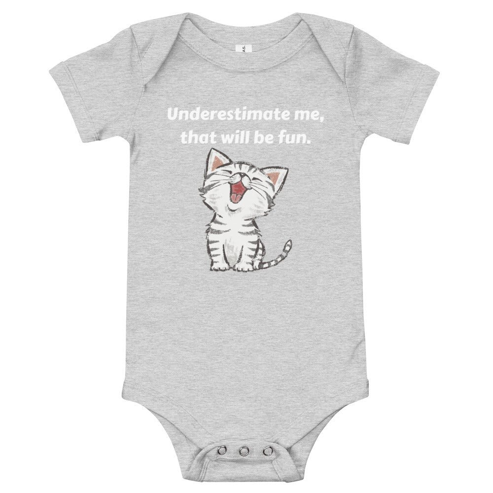 Underestimate Me | Baby Short-Sleeve One-Piece