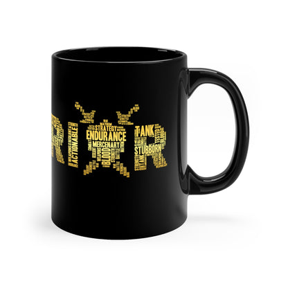 Warrior DnD Mug | 11oz Black Mug