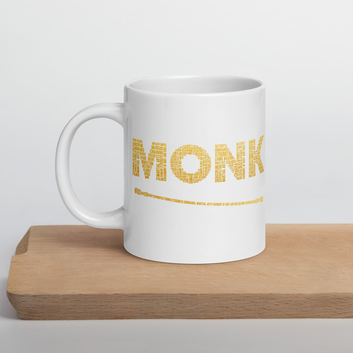Monk | 20oz White glossy mug