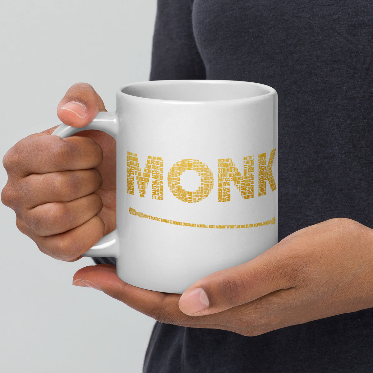 Monk | 20oz White glossy mug