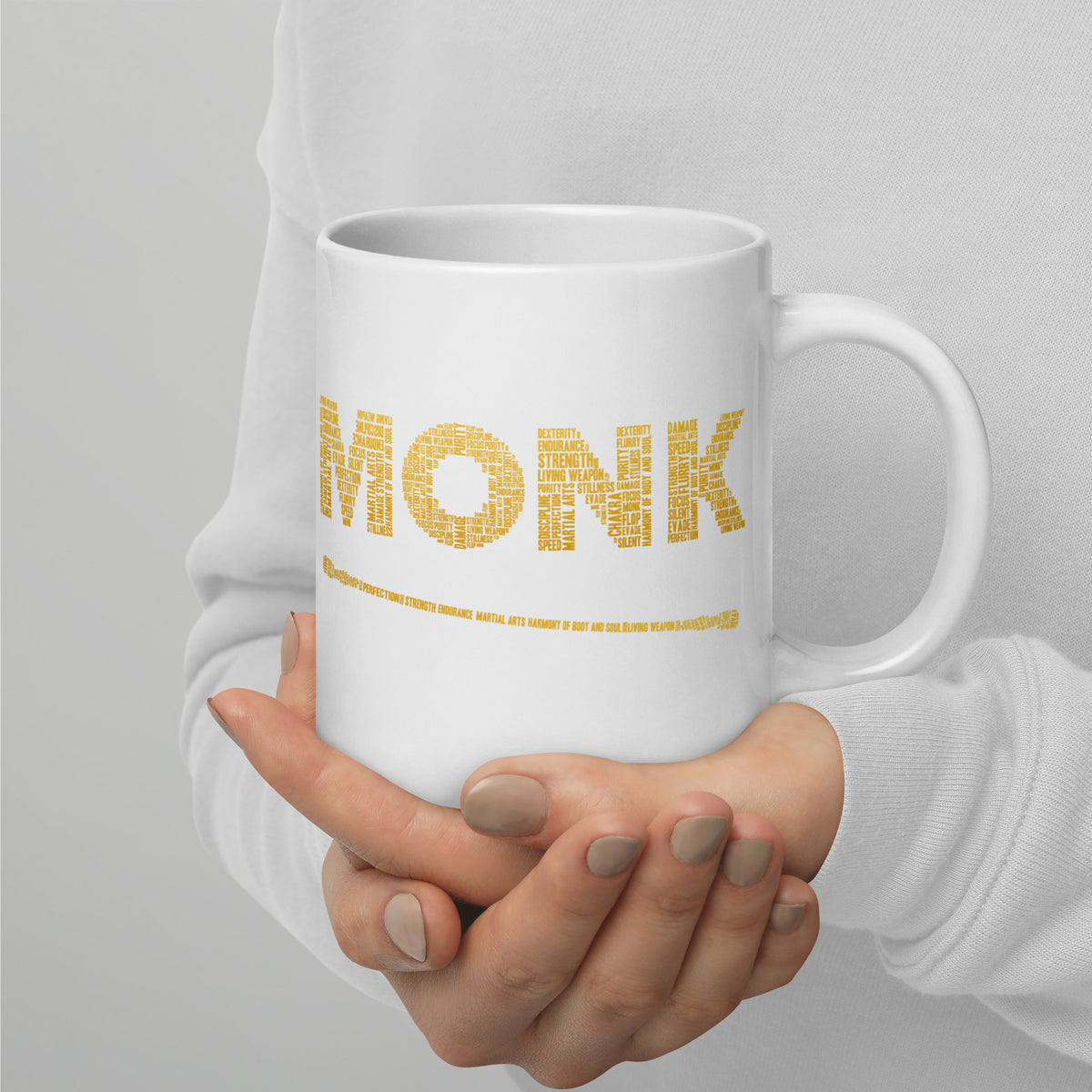 Monk | 20oz White glossy mug
