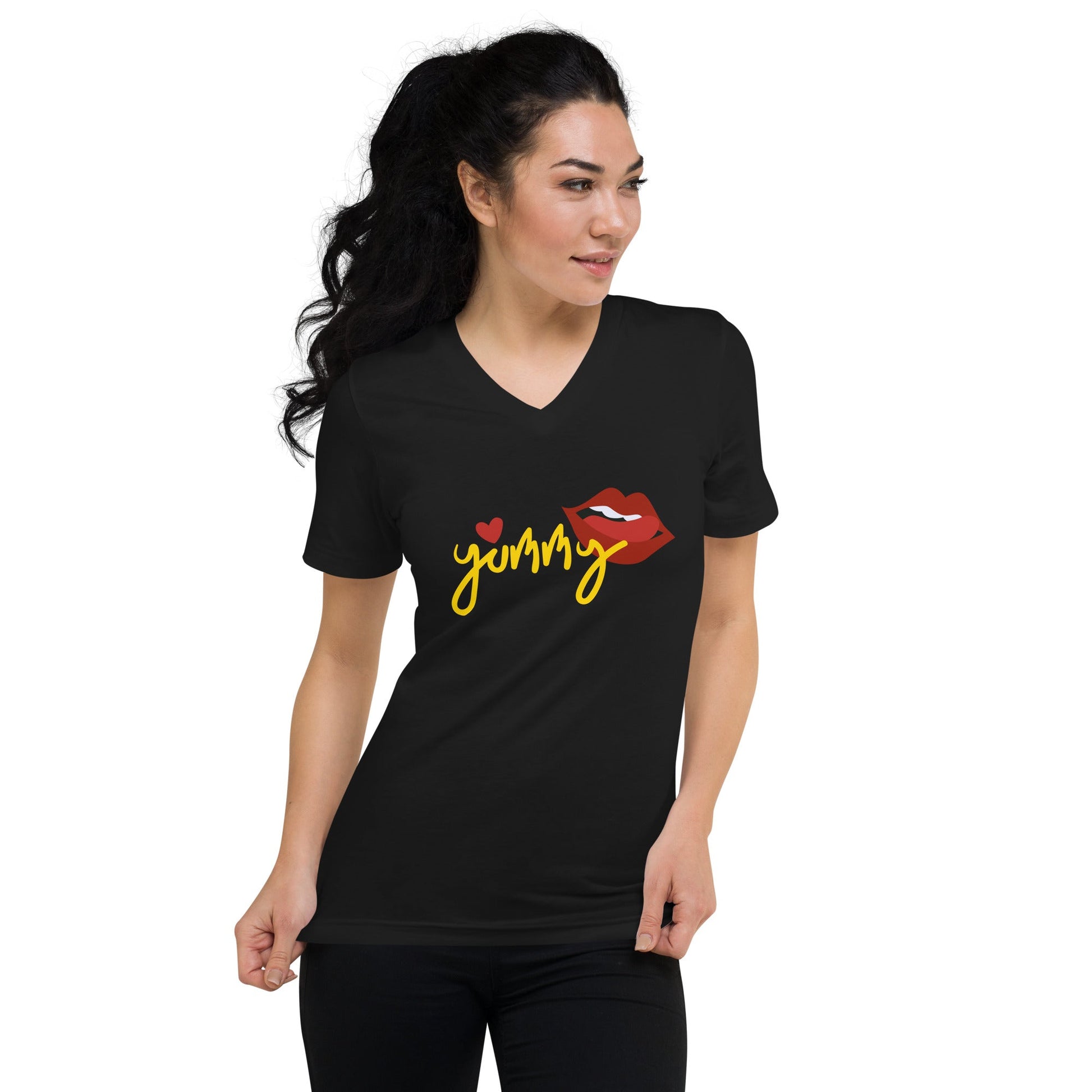 Yummy | Unisex Short Sleeve V - Neck T - Shirt