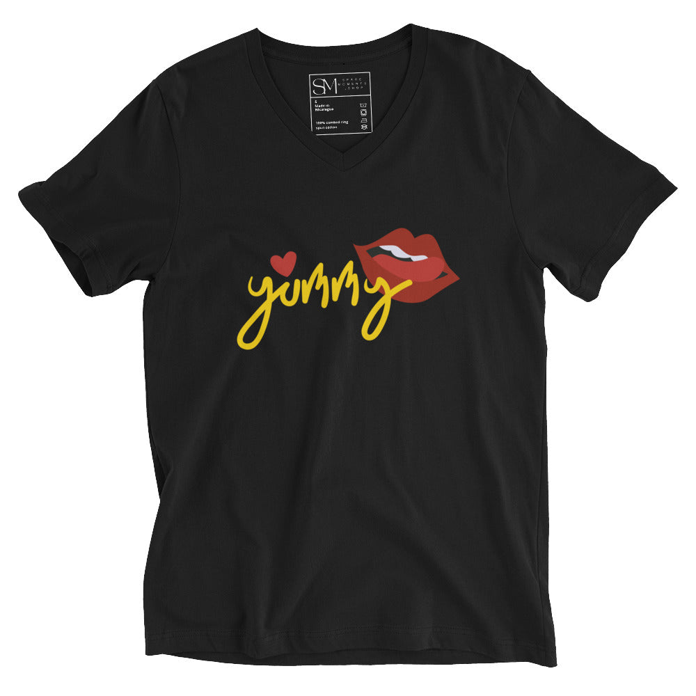 Yummy | Unisex Short Sleeve V - Neck T - Shirt