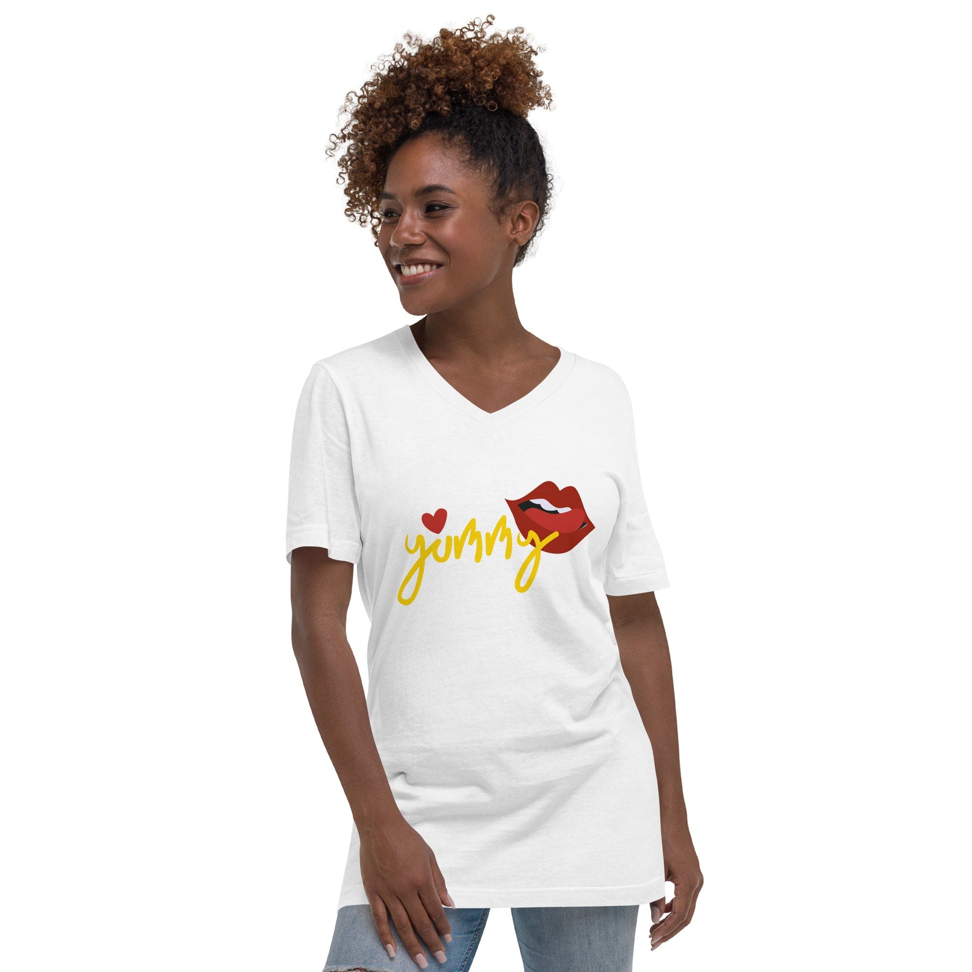 Yummy | Unisex Short Sleeve V - Neck T - Shirt