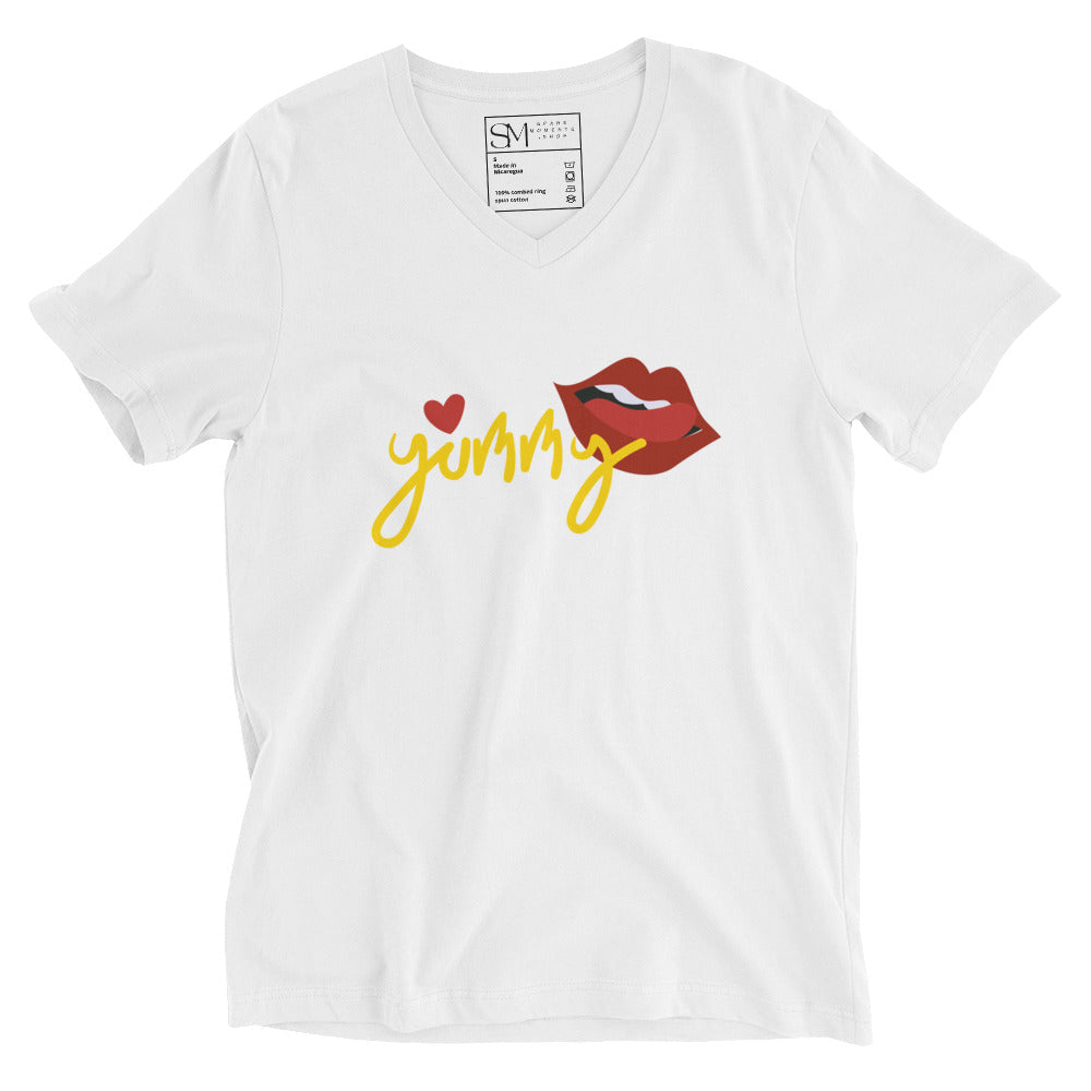 Yummy | Unisex Short Sleeve V - Neck T - Shirt