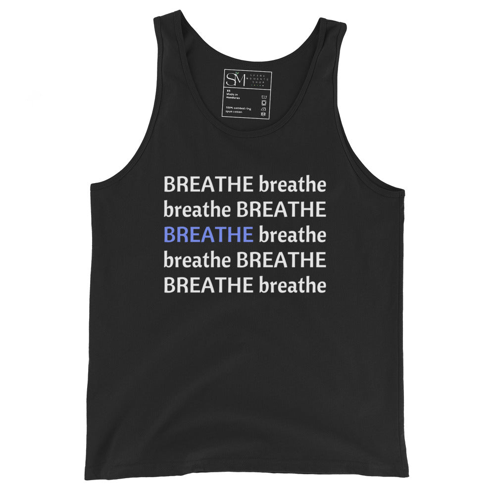 Zen Unisex Tank Top | Breathe Graphic Tank Top