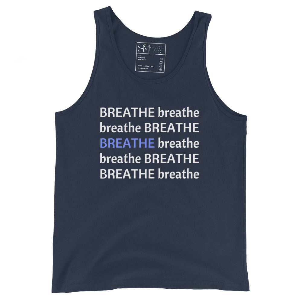 Zen Unisex Tank Top | Breathe Graphic Tank Top