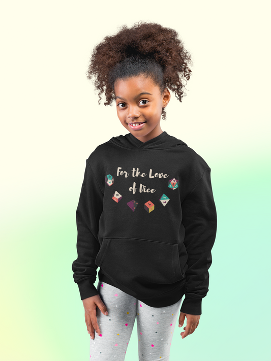 For the Love of Dice | Kids Fleece Hoodie