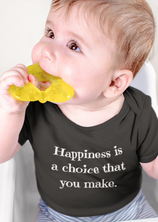 Happiness is a Choice | Baby short sleeve one piece