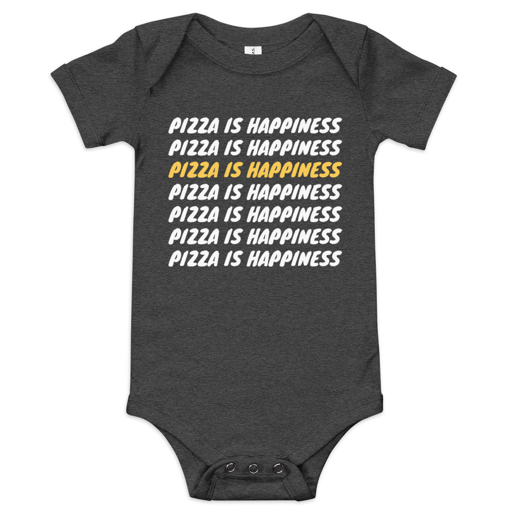 Pizza Is Happiness | Baby short sleeve one piece